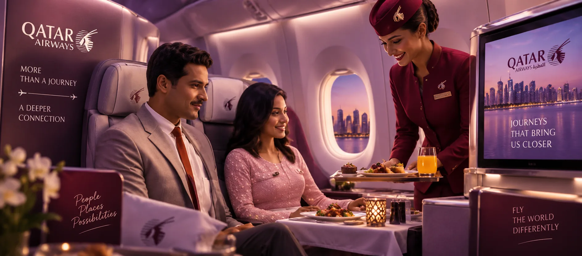 Qatar Airways campaign visual