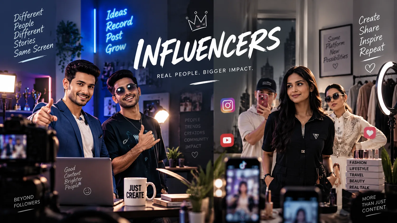 Influencers campaign visual